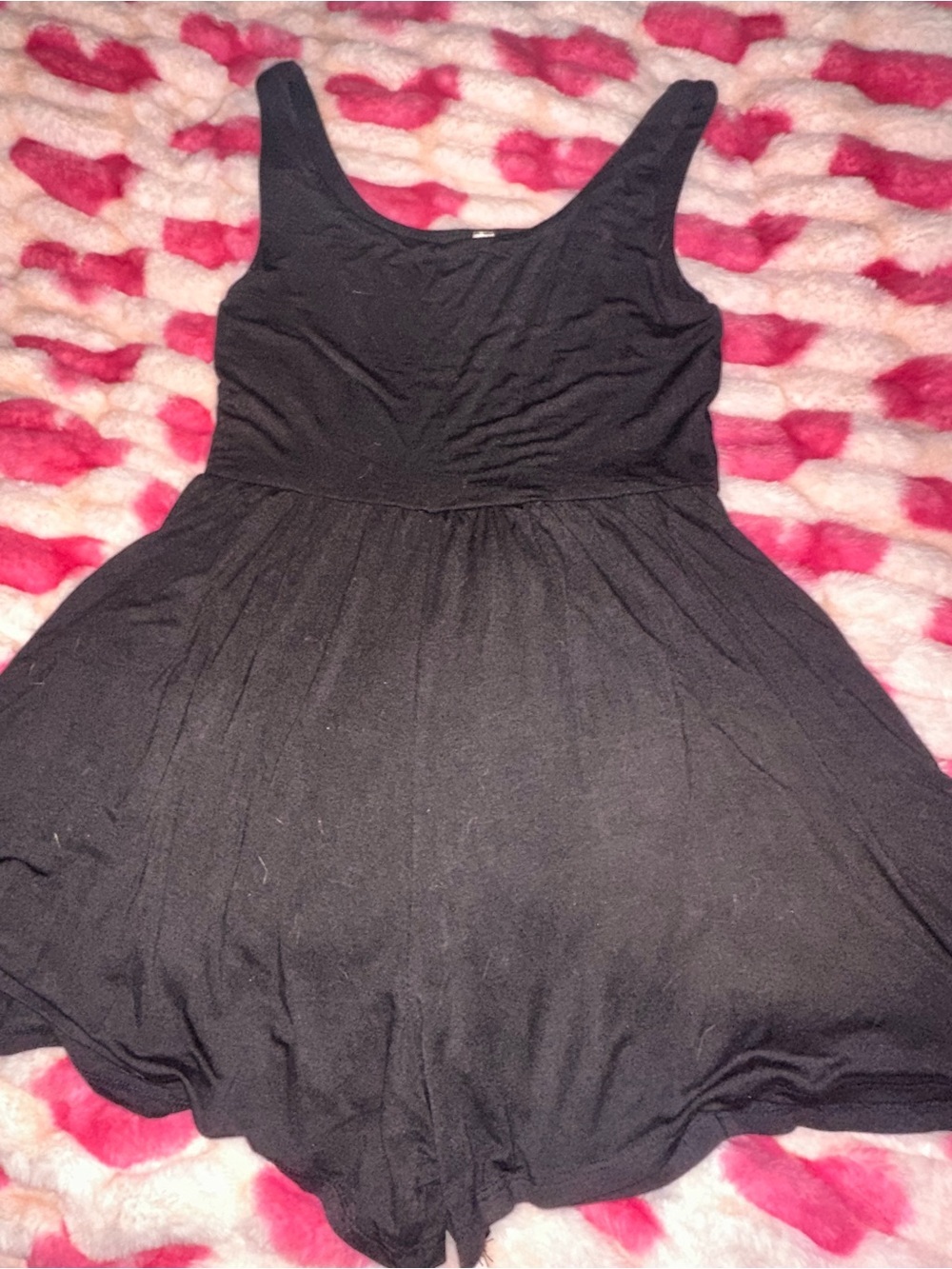 Zenana Black Sleeveless Scoop Neck Romper Elastic Waist - Small NWOT